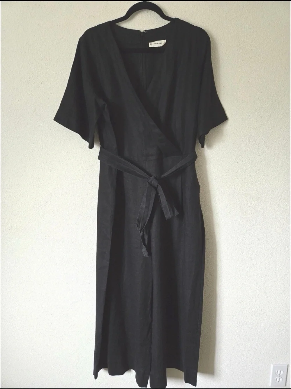 Everlane Wrap Jumpsuit in Linen